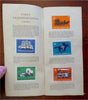 Associated Stamps of West 1938 Tide Water Oil Co. poster stamp promo booklet