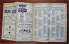 Wabash Travel Bureau Train Time Tables 1939 travel guide w/ rail system map