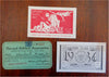 Harvard Athletic Association Lot x 9 Sports Tickets & Ticket Books 1930's