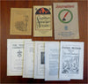 Boy Scout of America Lot x 8 Booklets Songs Policies 1910's-40's great lot