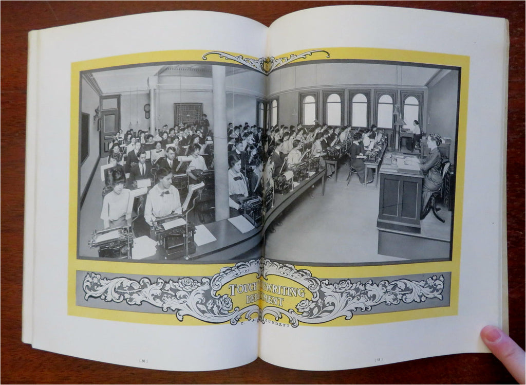 Burdett College Course Catalog Year Book c. 1905-28 illustrated advertising book