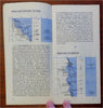 French Riviera Cote D'Azur c. 1950's French illustrated travel brochure lg. map