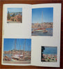 French Riviera Cote D'Azur c. 1950's French illustrated travel brochure lg. map