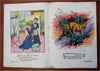 Jolly Jingles Children's Song 1915 color linen juvenile nursery rhymes book