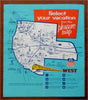 Union & Southern Pacific Lot x 2 Travel Brochures 1950-60's pictorial maps