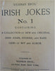 Irish Jokes & Stories Ireland 1906 Wehman Brothers rare pocket joke book