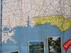 Silver Springs Florida Vintage Tourism Promo Brochure 1951 pictorial road map