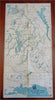 Lake Nipissing District Ontario Canada c. 1910's Grand Trunk RR promotional map