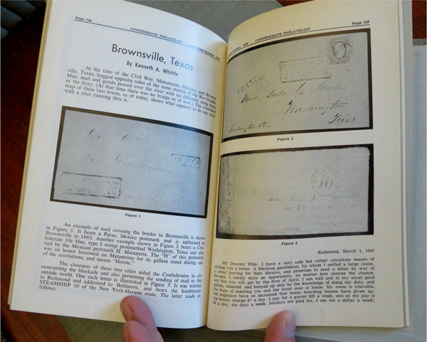 Confederate Philatelist Stamp Collector's Bound Periodical 11 volumes 1970-80's