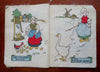 Little Wooden Shoes Children's Dutch Picture Story 1880's nice color linen book