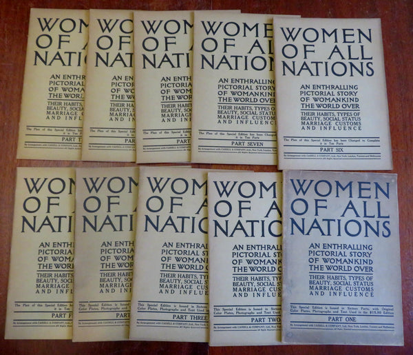 Women of All Nations 1912 illustrated 10 vol. work many pics all world cultures