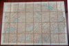 Switzerland Tourist Linen-Backed Map 1881 Luezinger linen pocket travel map
