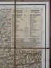 Switzerland Tourist Linen-Backed Map 1881 Luezinger linen pocket travel map
