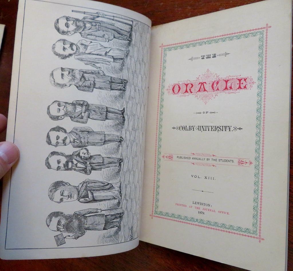 Colby University Maine Oracle Yearbook Journal 1897 illustrated souvenir book