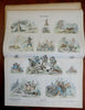 Munich Picture Sheets c 1880s German visual arts plate book early cartoons