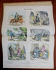 Munich Picture Sheets c 1880s German visual arts plate book early cartoons
