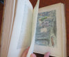 Plain or Ringlets c 1860's Smith Surtees w/ Leech hand color plates leather book