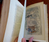 Plain or Ringlets c 1860's Smith Surtees w/ Leech hand color plates leather book