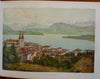 Lake Lucerne Switzerland Tourist Souvenir c. 1901 pictorial album 24 plates