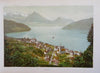 Lake Lucerne Switzerland Tourist Souvenir c. 1901 pictorial album 24 plates