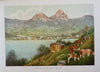 Lake Lucerne Switzerland Tourist Souvenir c. 1901 pictorial album 24 plates