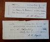 Housatonic National Bank Stockbridge Mass. 1880's-1900's Lot x 14 bank checks