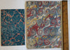 Antique Marbled Paper 19th Century Lot of 10 Lovely Hand Made Sheets