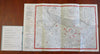 Boston Mass. & Cambridge city plans c.1943 WW II pocket map NE Telephone guide