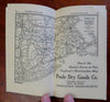 Connecticut Valley promotional Guide 1933 illustrated booklet w/ map Local Ads