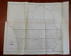 Iowa State Public Surveys 1854 Warner Lewis detailed state map survey quadrants