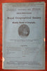 Royal Geographic Society Southern India Rivers 1886 Stanford periodical w/ map