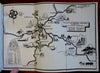 Mexico Sight Seeing Bus Tours 1936 White Caps tourist info cartoon pictorial map