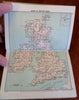 British Isles Touring Atlas Road & Cycle Maps c. 1920 Bartholomew pocket atlas