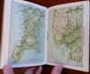 British Isles Touring Atlas Road & Cycle Maps c. 1920 Bartholomew pocket atlas