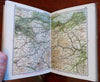 British Isles Touring Atlas Road & Cycle Maps c. 1920 Bartholomew pocket atlas