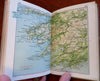 British Isles Touring Atlas Road & Cycle Maps c. 1920 Bartholomew pocket atlas