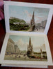 Edinburgh View Album & Travel Guide c. 1880's souvenir book 12 chromolithographs
