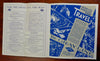 Salt Lake City Sightseeing Tours Gray Line c. 1920's tourist brochure w/ map