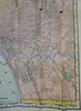 Buffalo New York Folding Pocket Map c. 1895 Rand McNally Co. detailed city plan