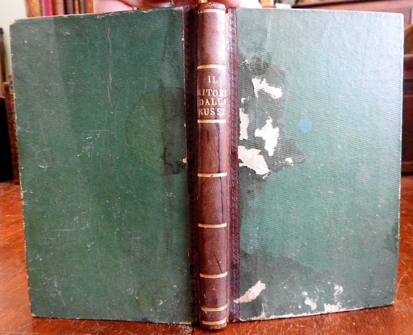 Il Ritorno Dalla Russia Romanzo 1825 Davide Bertolotti Italian lit rare old book