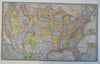 United States Map Puzzle c. 1905 Parker Brother Juvenile Toy Geography Puzzle