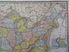 United States Map Puzzle c. 1905 Parker Brother Juvenile Toy Geography Puzzle