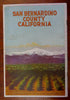 San Bernardino County California Tourist Info c. 1920 illustrated guide w/ map