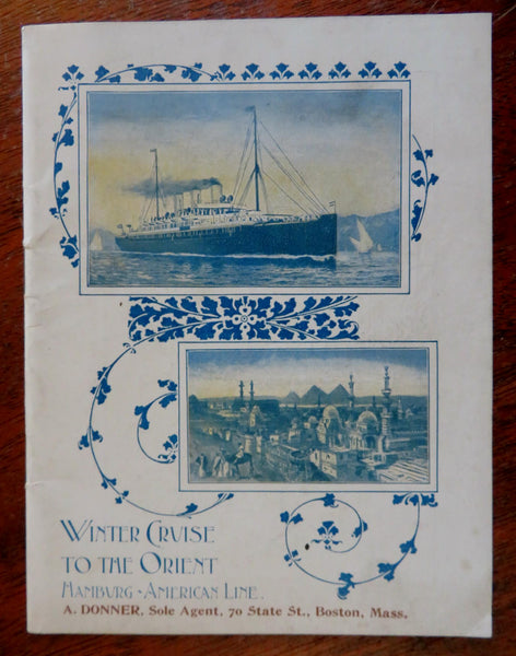 Hamburg-American Ocean Liner Mediterranean Cruise 1897 tourist promo booklet