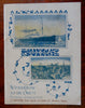 Hamburg-American Ocean Liner Mediterranean Cruise 1897 tourist promo booklet