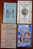 Madame Tussaud & Mrs Jarley's Wax Museums 1867-1935 Lot x 4 Advertising Catalogs