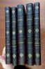 Alfred de Vigney Complete Works 1857 French Author leather 5 vol. set