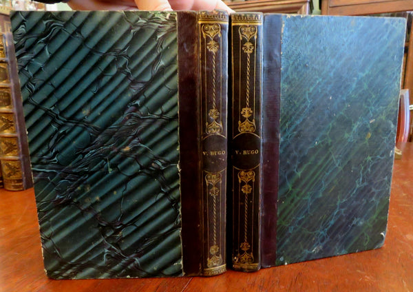 Victor Hugo Poems Songs of Twilight Inner Voices 1837 leather 2 vol. set