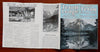 Teton Lodge Grand Teton National Park c. 1928 illustrated travel brochure w/ map