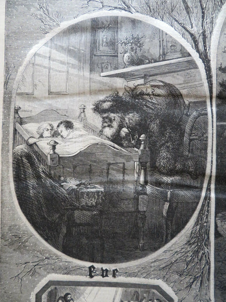 Santa Claus Thomas Nast Harper's Civil War newspaper 1863 complete issue